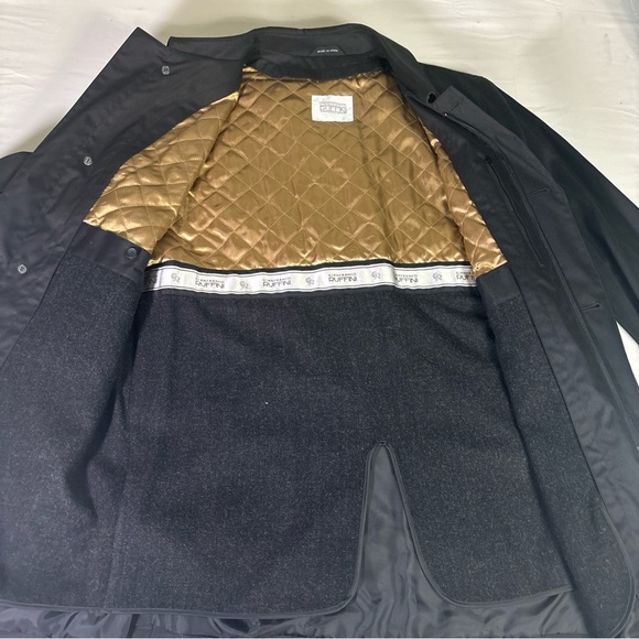 Gianfranco Ruffini Italy Men’s Reg. M Full Zip-Button Lined Over Coat Black. - Picture 5 of 12